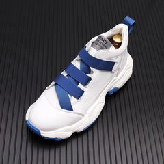 Herren weiße Sportplattform Coole koreanische Freizeitschuhe