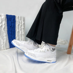 Women's & Men's Couple Dad White Casual Shoes