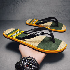 Trendy Men's Beach Flip-flops Summer Viscose Flip Flops