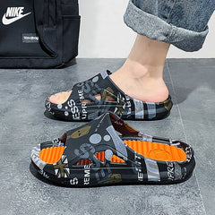 Stylish Men's Summer Outerwear Platform Flip Flops