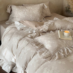 Desirée Vintage Floral Ruffled Bedding Set