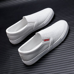 Men's Small White Skateboard Lazy Korean Casual Shoes
