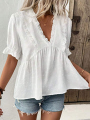 Loose Short-Sleeved Lazy Style Shirt