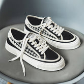 Women's & Men's Pattern Couple And Canvas Shoes
