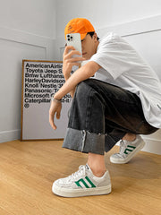 Unique Creative Fur Fashionable Versatile Breathable Canvas Shoes