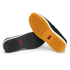 Zapatos de lona con protección laboral para hombre, con engrosamiento y suela tendinosa