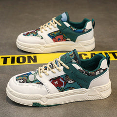 Lässige weiße flache Sommer-Sneakers für Herren