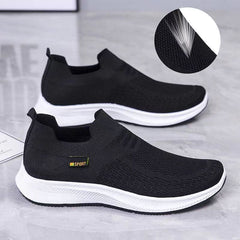 Men's Slip-on Lofter Flying Woven Pumps Dad Sneakers