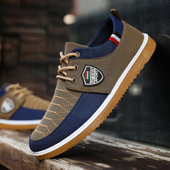 Graceful Men's Cloth Dad Korean Canvas Shoes