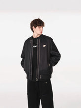 Double Zipper Crew Jacket