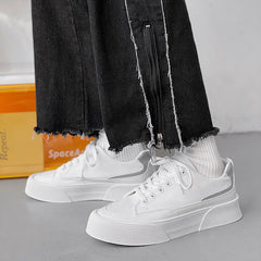 Atmungsaktive Low-Top-Sneakers mit dicker Sohle für Herren