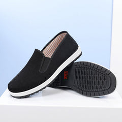 Zapatos de lona con protección laboral para hombre, con engrosamiento y suela tendinosa