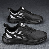 Men's Sports Travel Large Size Color Matching Thick Sneakers