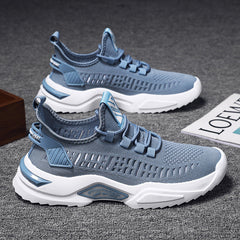Zapatillas deportivas coreanas de tejido volador de moda para hombre