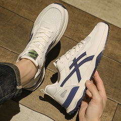 Herren Plateau Sommer Atmungsaktive klobige Sneakers im koreanischen Stil