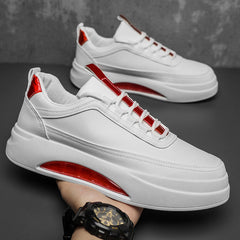 Herren Frühling Dicke Sohle Sport Wirklich Hohe Sneakers