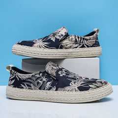 Zapatos casuales de tela tipo paraguas, transpirables y sin cordones, de verano para hombre