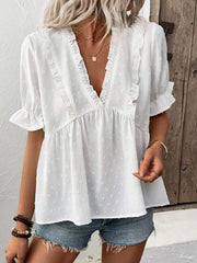 Loose Short-Sleeved Lazy Style Shirt