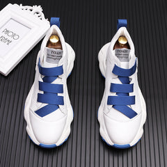 Herren weiße Sportplattform Coole koreanische Freizeitschuhe