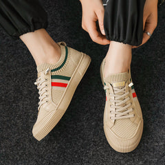 Men's Woven Slip-on Versatile Lightweight Low Top Casual Shoes