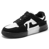 Stilvolle Herren Schwarz-Weiß-Canvas-Schuhe