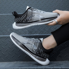 Zapatillas deportivas de primavera para hombre, transpirables, de malla para correr.
