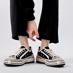 Zapatos de lona versátiles para amantes del estilo retro de primavera para hombre