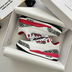 Women's & Men's Basketball Niche White Couples Sneakers