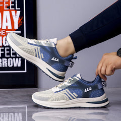 Zapatillas de running informales transpirables de tejido volador de verano para hombre