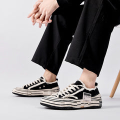 Zapatos de lona versátiles para amantes del estilo retro de primavera para hombre