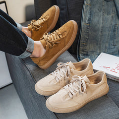 Koreanische Sport-Sneakers aus Rindsleder und Wildleder für Herren