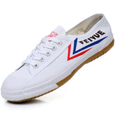 Men's Practice Running White Gymnastics Motion Sneakers