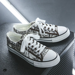 Bonitas zapatillas de lona de estilo coreano para hombre