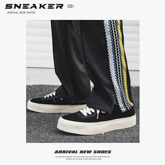 Weiße Sport-Sneakers für Herren im koreanischen Sommerstil