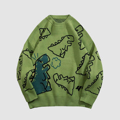 Pullover mit Dinosaurier-Print