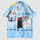 Camisa estampada con grafiti