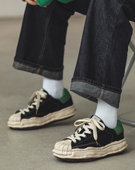 Robuste Herren-Sneaker mit Zehenschutzkappe aus echtem Leder