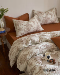 Adèle French Countryside Bedding Set - Orange