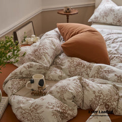 Adèle French Countryside Bedding Set - Orange