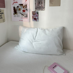 Spring Solid Pillowcases - White (Final Sale)
