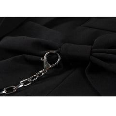 Blazer mit Schleife und Kette