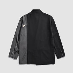 Blazer cruzado con empalme