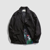 Blazer con estampado de dibujos animados