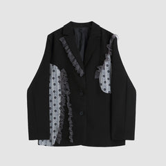 Blazer con encaje floral