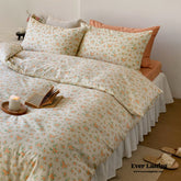 Blossom Floral Bedding Set - Orange