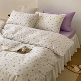Blossom Floral Bedding Set - Purple