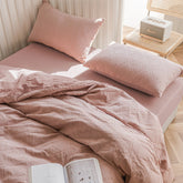 Boho Tufted Bedding Set - Pink