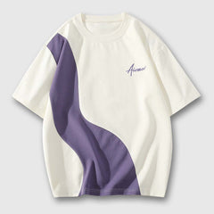 Camiseta informal de contraste