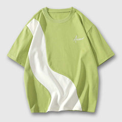 Camiseta informal de contraste