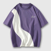 Camiseta informal de contraste